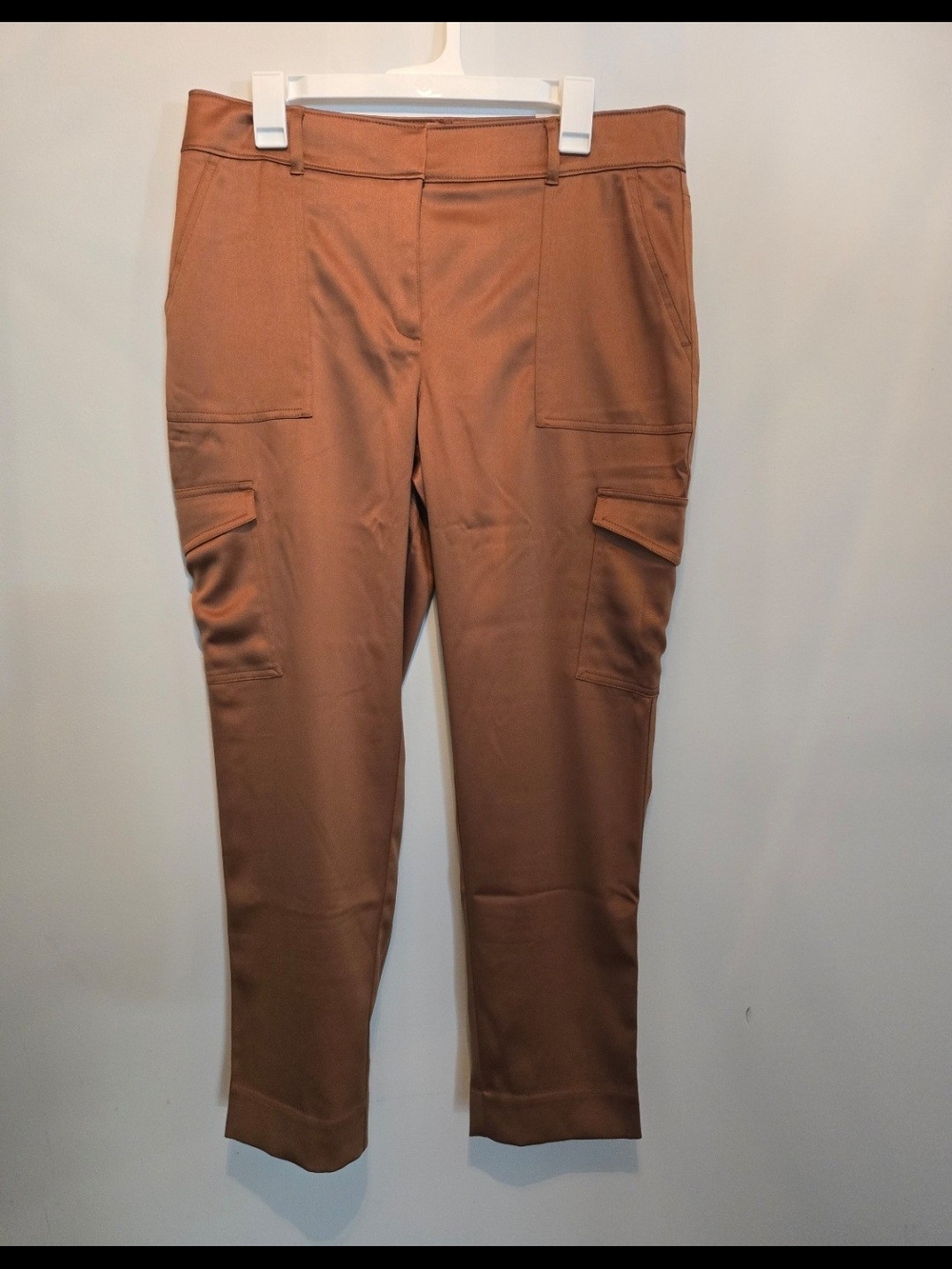 Satin Cargo Ankle Pants Size Us 8